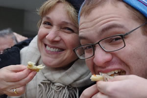 Tasting pupusas in Washington Heights
